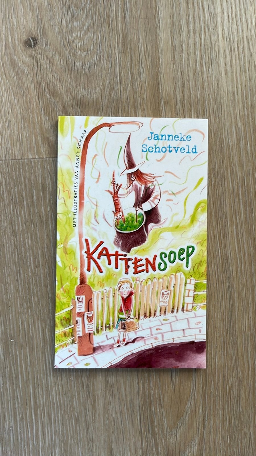 Kattensoep - Janneke Schotveld (Kinderboek), Ophalen of Verzenden, Zo goed als nieuw, Fictie algemeen