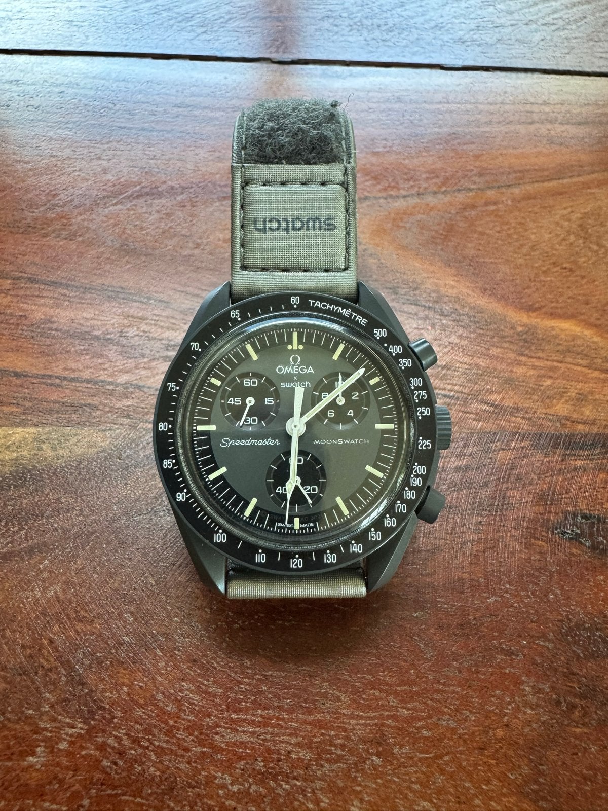 Omega x Swatch Speedmaster MoonSwatch Mission to Mercury, Sieraden, Tassen en Uiterlijk, Horloges | Heren, Zo goed als nieuw, Polshorloge