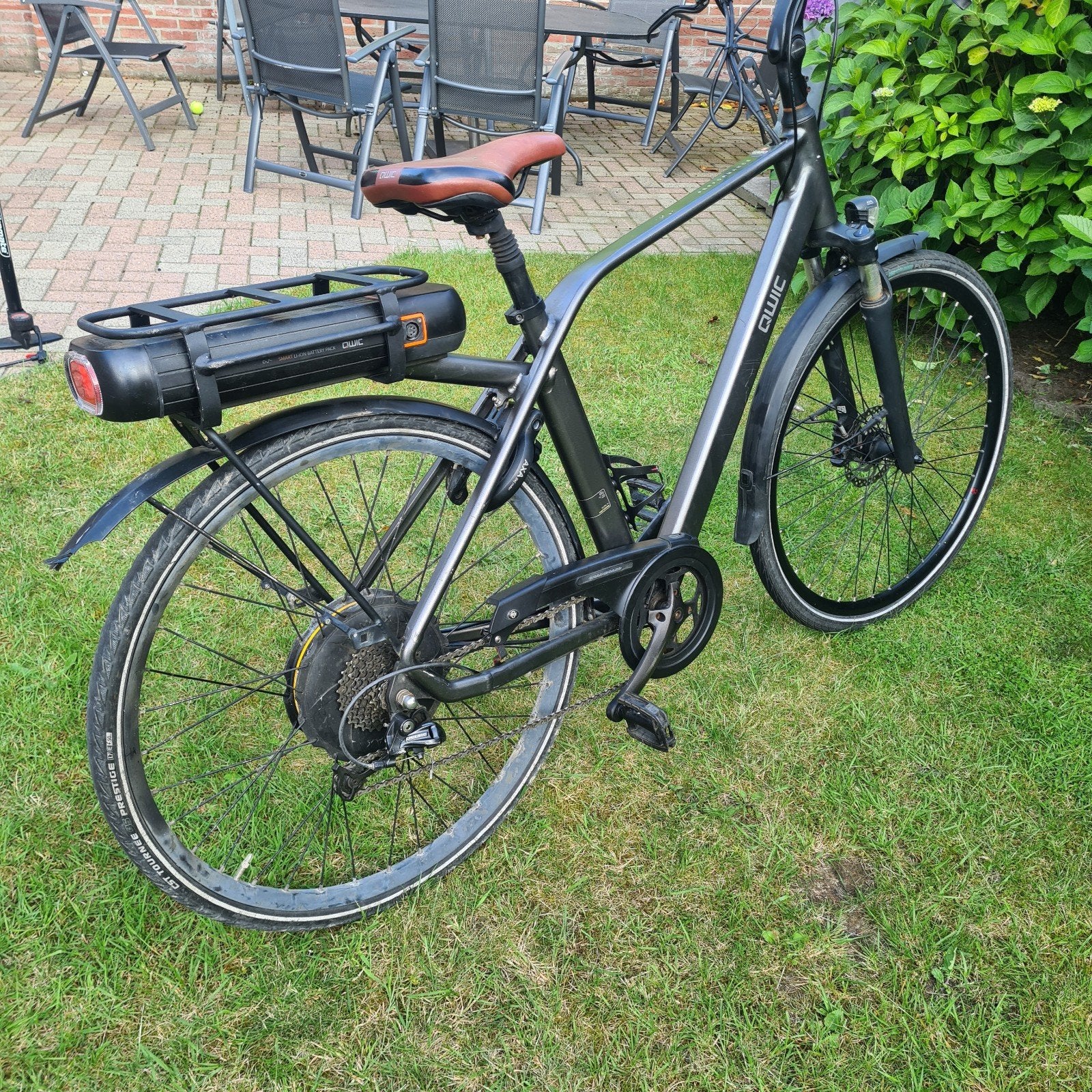 Qwic P-RD9 maat L met motor in achterwiel, Ophalen of Verzenden, Gebruikt, Minder dan 10 versnellingen, Overige merken
