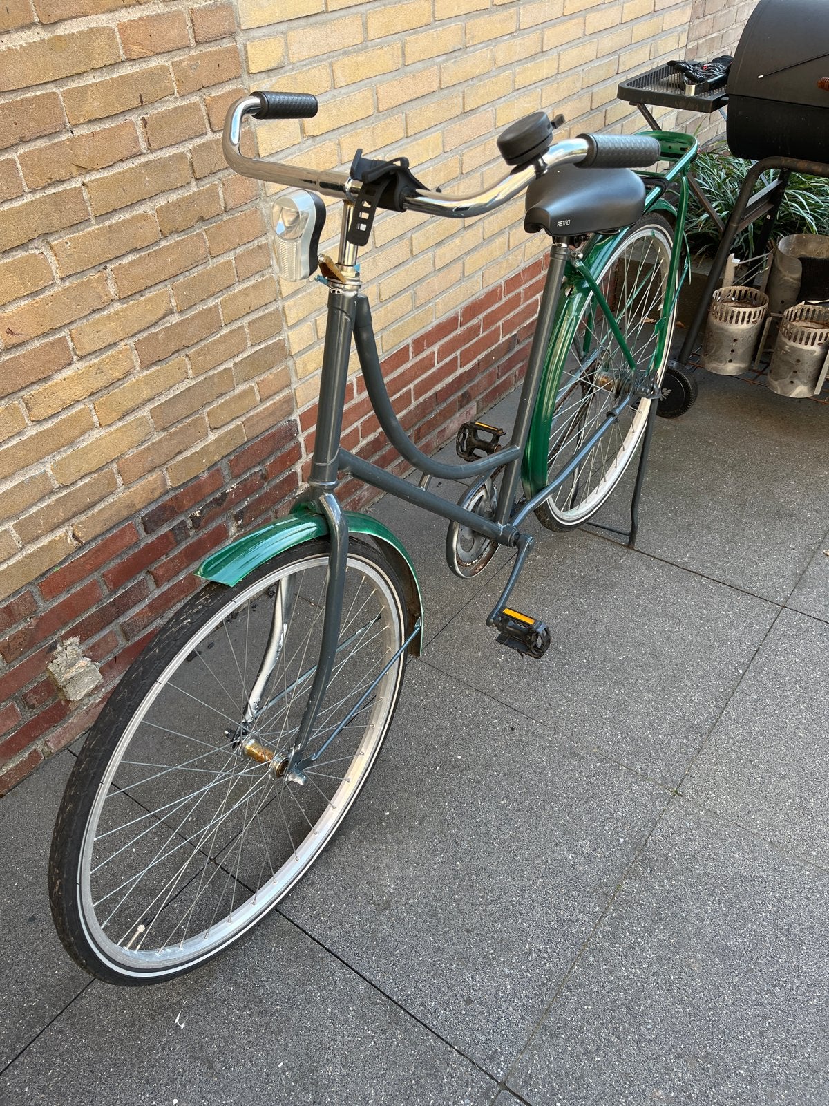 Damesfiets met lage instap en bagagedrager, Fietsen en Brommers, Fietsen | Dames | Damesfietsen, Terugtraprem, Ophalen, Overige merken