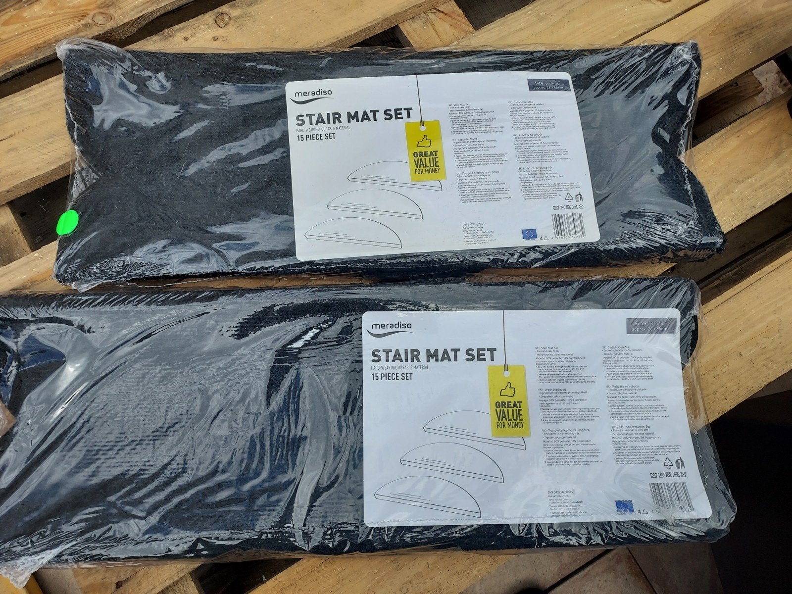 2 sets zwarte trap matten, Ophalen, Nieuw, Zwart