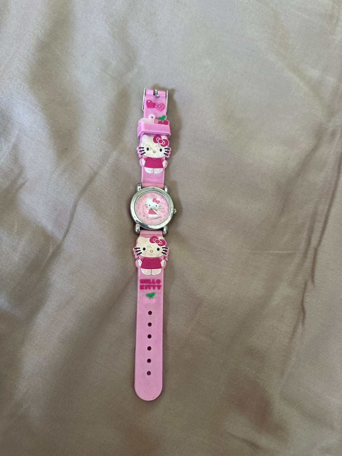 Hello Kitty Horloge Roze voor Kinderen, Sieraden, Tassen en Uiterlijk, Horloges | Kinderen, Ophalen of Verzenden, Gebruikt, Roze