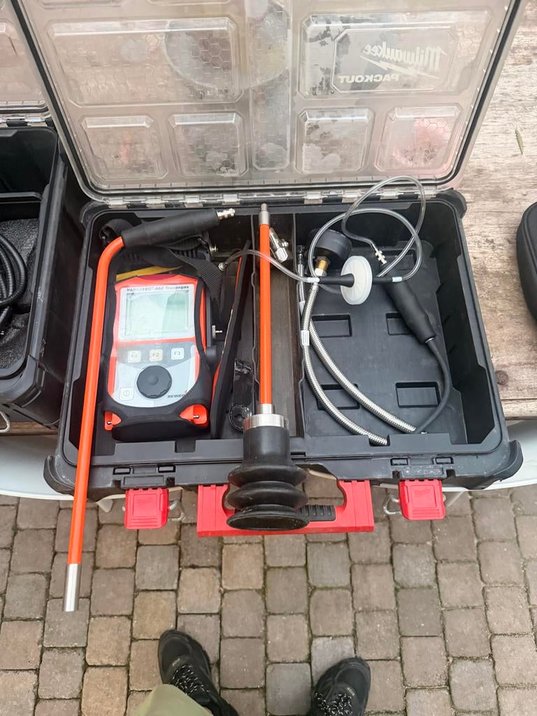 Lekdetectie set te huur - Professionele apparatuur, Tuin en Terras, Ophalen of Verzenden, Zo goed als nieuw