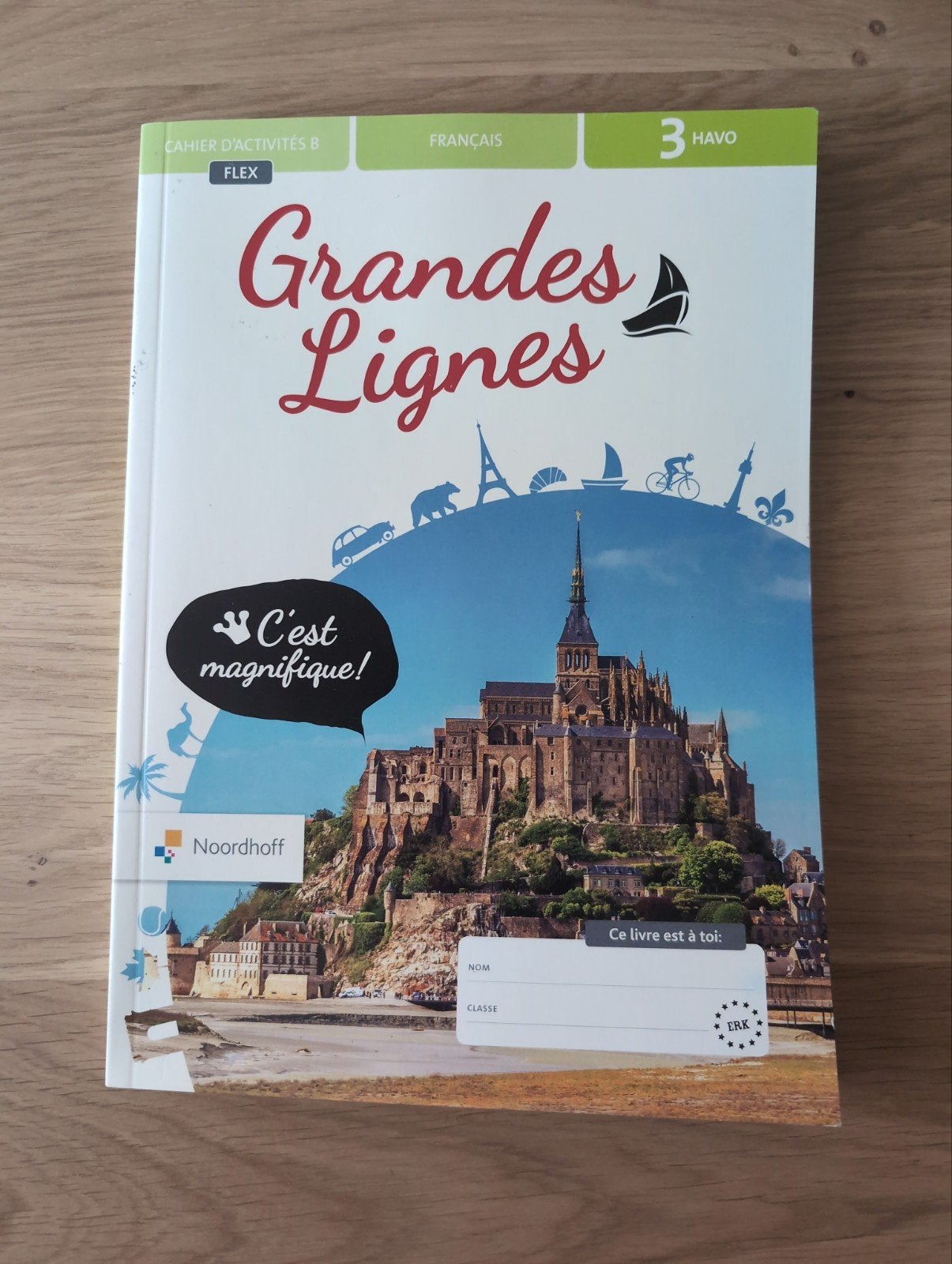 Grandes Lignes Cahier d'activités B Frans 3 HAVO, Ophalen of Verzenden, Zo goed als nieuw, Noordhoff, Non-fictie