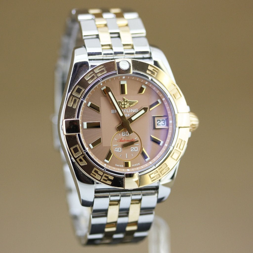 Breitling Galactic 36 C37330 Full Set, Overige merken, Staal, Gebruikt, Polshorloge