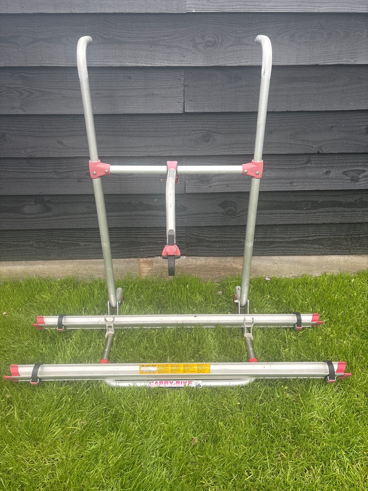 Fietsendrager voor 2 fietsen achter op de caravan, Caravans en Kamperen, Caravan accessoires, Ophalen, Gebruikt