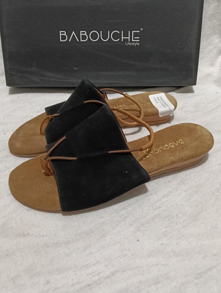 1352 NIEUW Babouche slippers maat 37, Slippers, Zwart, Nieuw, Ophalen of Verzenden