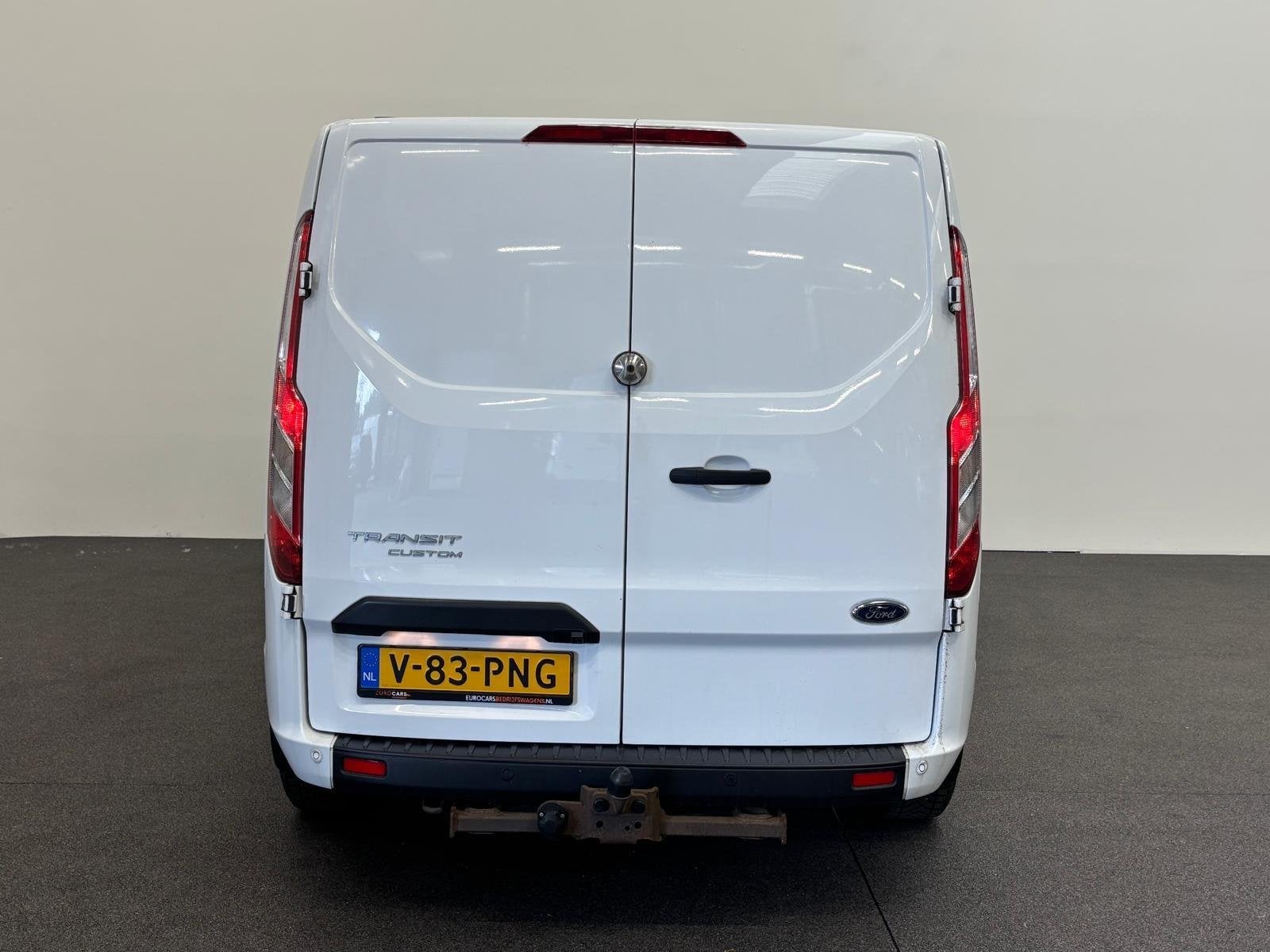 Ford Transit Custom 320 2.0 TDCI L2H1 Trend Airco Cruise Con, Auto's, Stof, 4 cilinders, 129 pk, Wit