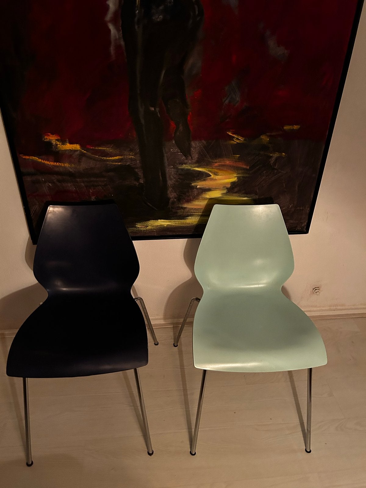 Kartell Maui stoelen - Vico Magistretti - 2 stuks, Kunststof, Gebruikt, Twee, Overige kleuren