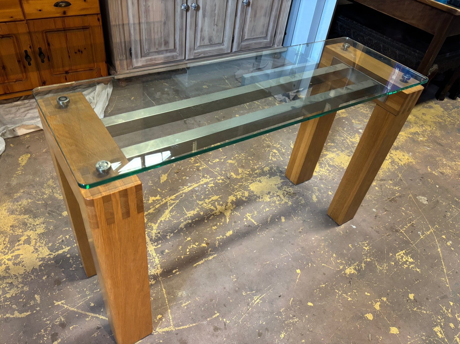 Design displaytafel/audio meubel - 40x120x75H, Ophalen of Verzenden