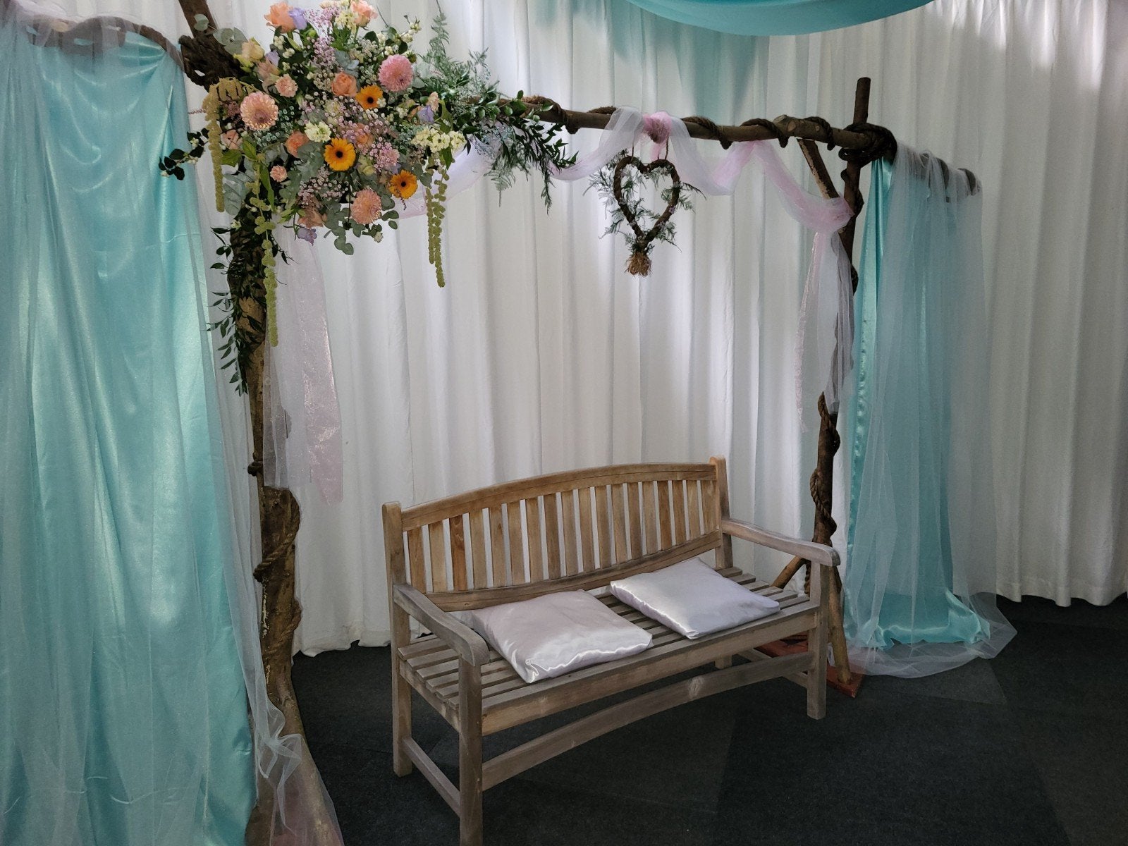 trouwboog backdrop, Ophalen, Zo goed als nieuw, Overige