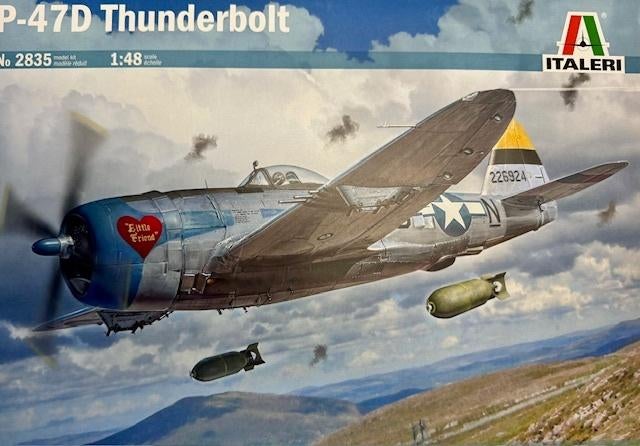 Coelianmodels, Italeri 2835, P-47D Thunderbolt, 1/48 € 32,99, Italeri, Nieuw, Ophalen of Verzenden, Groter dan 1:72