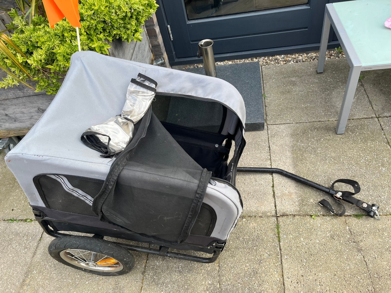 Hondenfietskar - incl reserveband /hond tot 20 kg, Dieren en Toebehoren, Ophalen, Gebruikt
