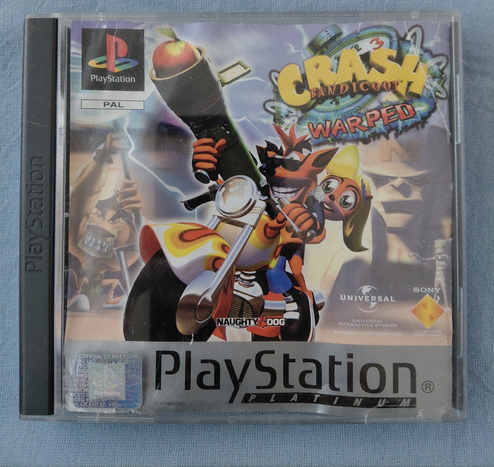Crash Bandicoot 3: Warped - PlayStation 1 (PS1) Platinum, Spelcomputers en Games, Gebruikt, 1 speler, Eén computer, Ophalen of Verzenden
