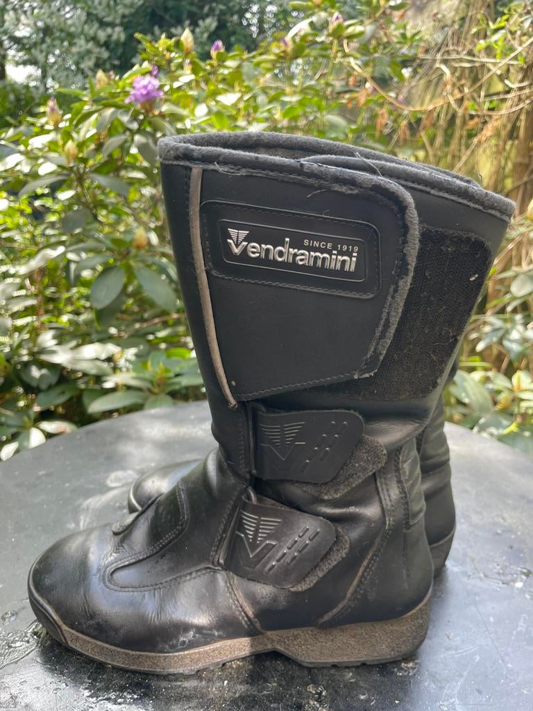 Leren Motor laarzen maat 38 van Vendramini, Motoren, Ophalen of Verzenden, Tweedehands, Laarzen
