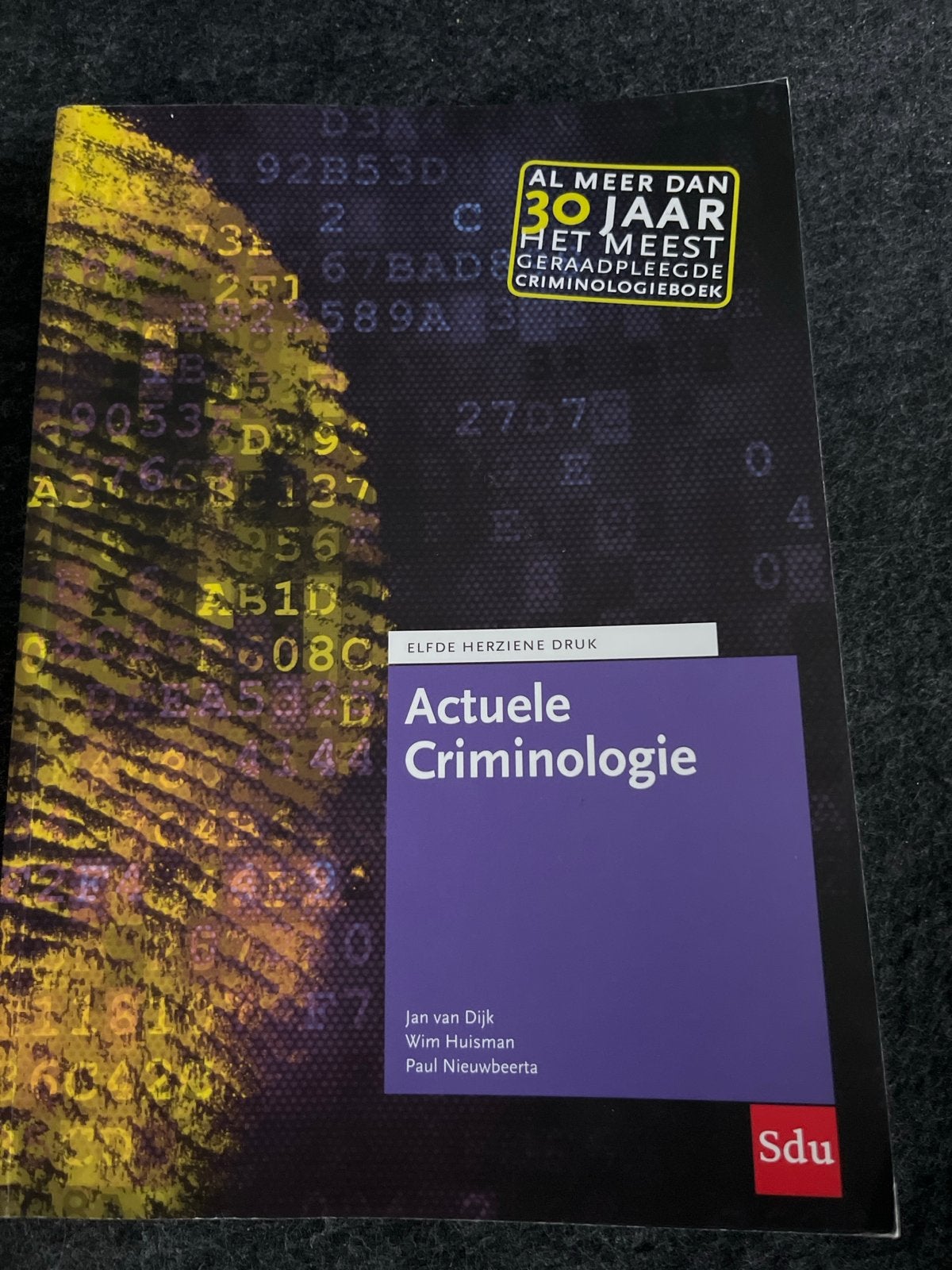 Actuele Criminologie - Elfde Herz. Druk - Jan van Dijk e.a., Boeken, Ophalen of Verzenden, Gamma, Zo goed als nieuw, HBO