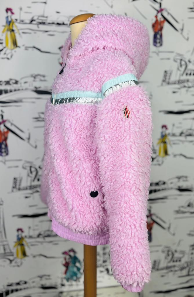 Moncler Grenoble roze teddy tussenjas jas maat 12, Moncler EU, Zo goed als nieuw, Moncler, Customercare@moncler.com