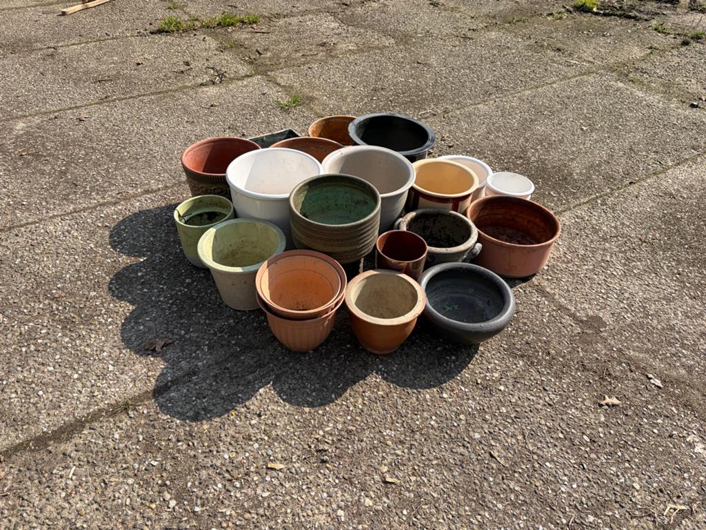 Diverse Bloempotten, Overige materialen, Binnen, Zo goed als nieuw, Minder dan 40 cm