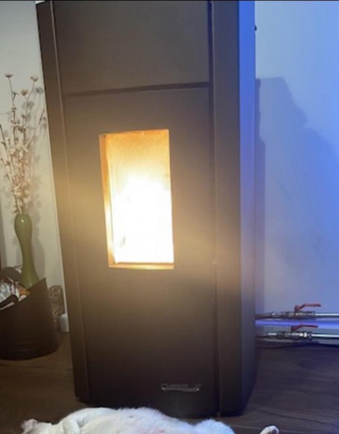 Dielle Scirocco Hydro 14 kW pelletkachel (CV-ondersteuning), Huis en Inrichting, Kachels, Ophalen, Zo goed als nieuw, Overige brandstoffen
