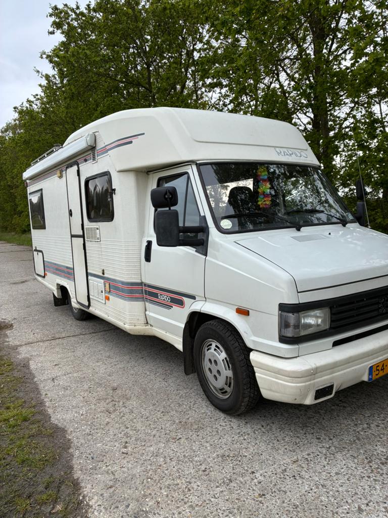 Peugeot j5 camper Turbo diesel stuurbekrachtiging!! Bj1990, Chemisch toilet, 6 tot 7 meter, Overige merken, Tot en met 4