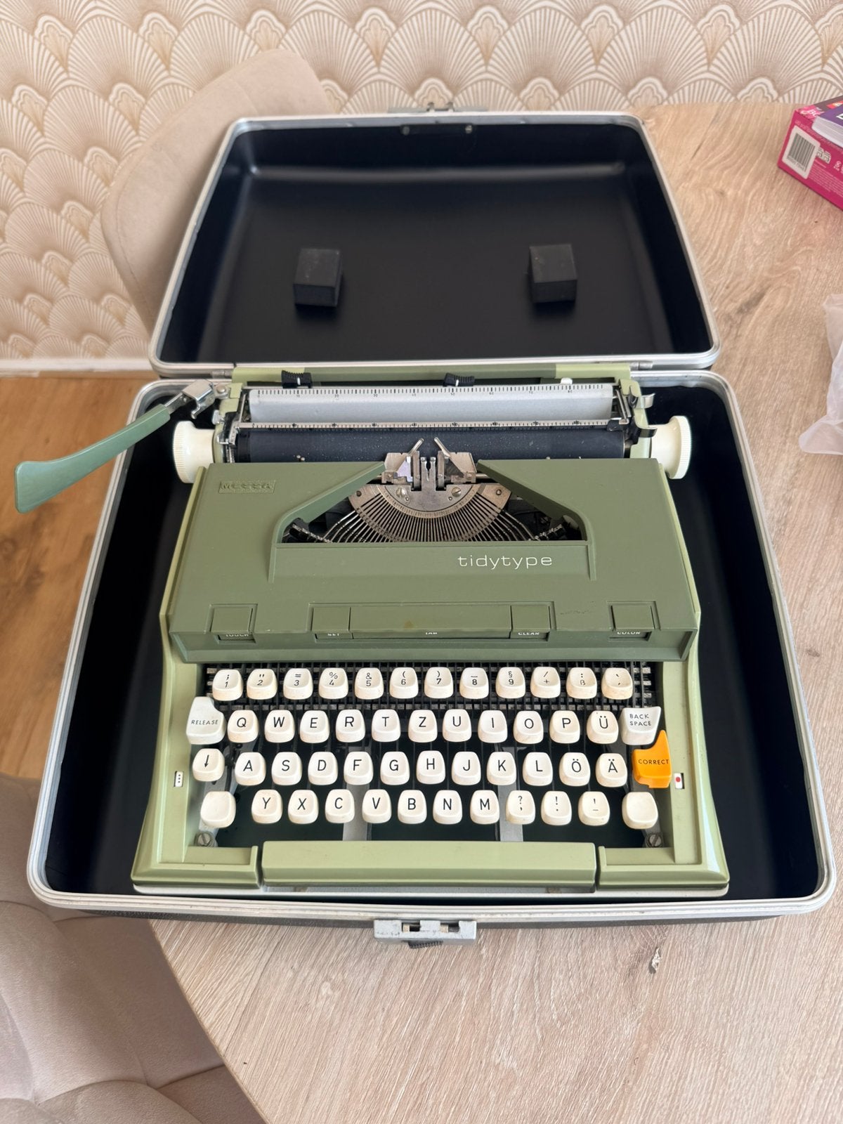 Vintage Tidytype typemachine met originele koffer, Diversen, Ophalen of Verzenden, Zo goed als nieuw