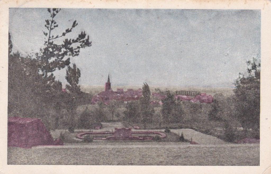 18868b Panorama op hoog Elten Gelderland Babberich 1949, Verzenden, 1940 tot 1960, Gelopen, Gelderland