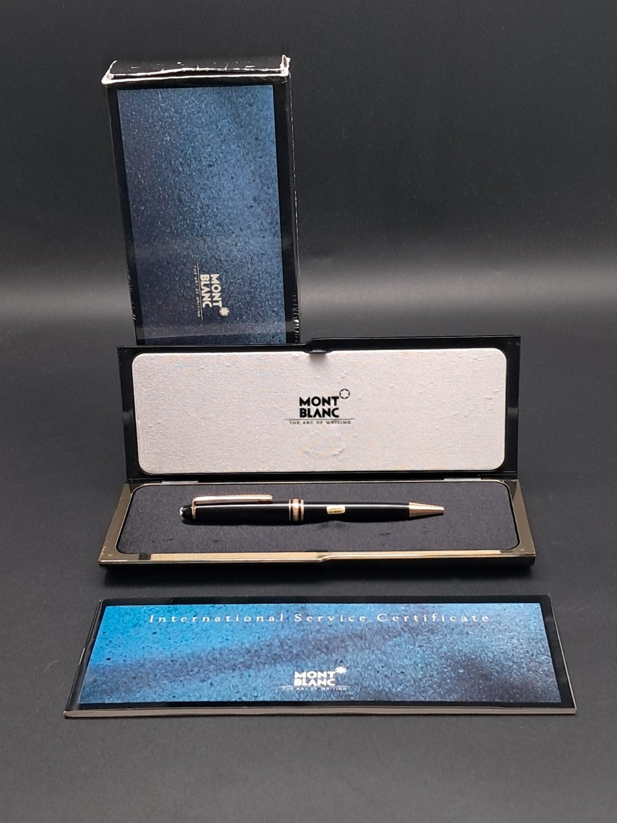 Montblanc Meisterstück Gold Plated Balpen, Balpen, Met doosje, Ophalen of Verzenden, Zo goed als nieuw