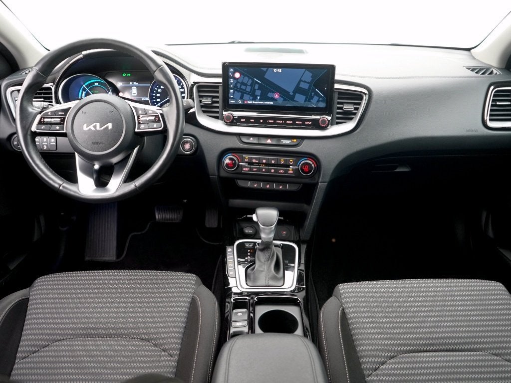 Kia Ceed Sportswagon 1.6 GDI PHEV DynamicPlusLine | LED | St, Auto's, Kia, Automaat, Gebruikt, Leder en Stof, Wit
