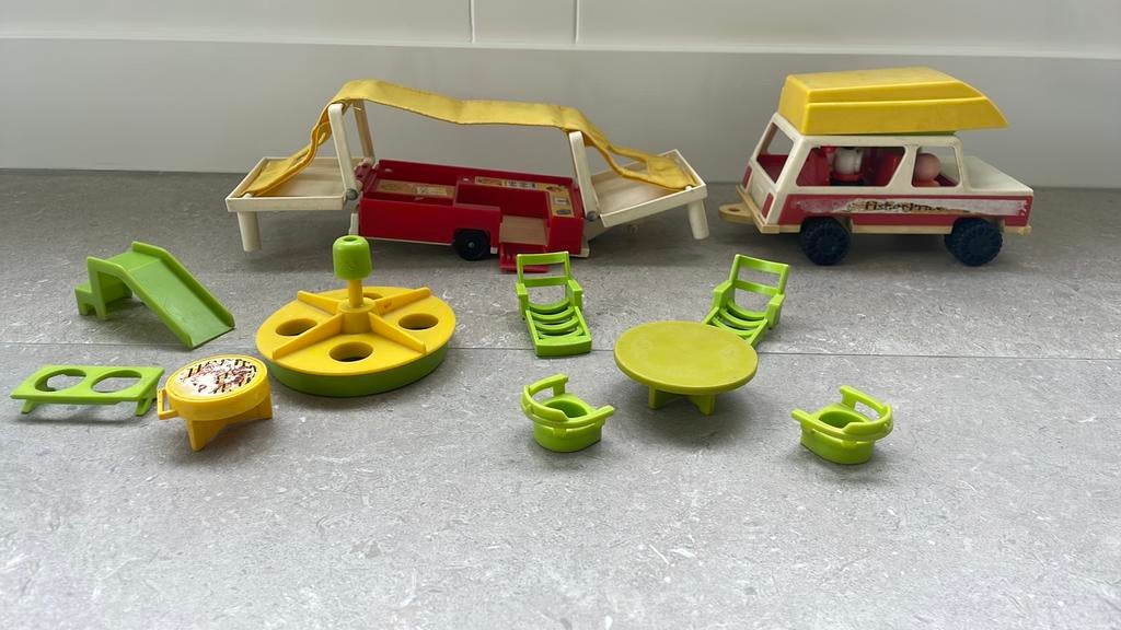Fisher Price vintage vouwwagen, Ophalen of Verzenden, Gebruikt
