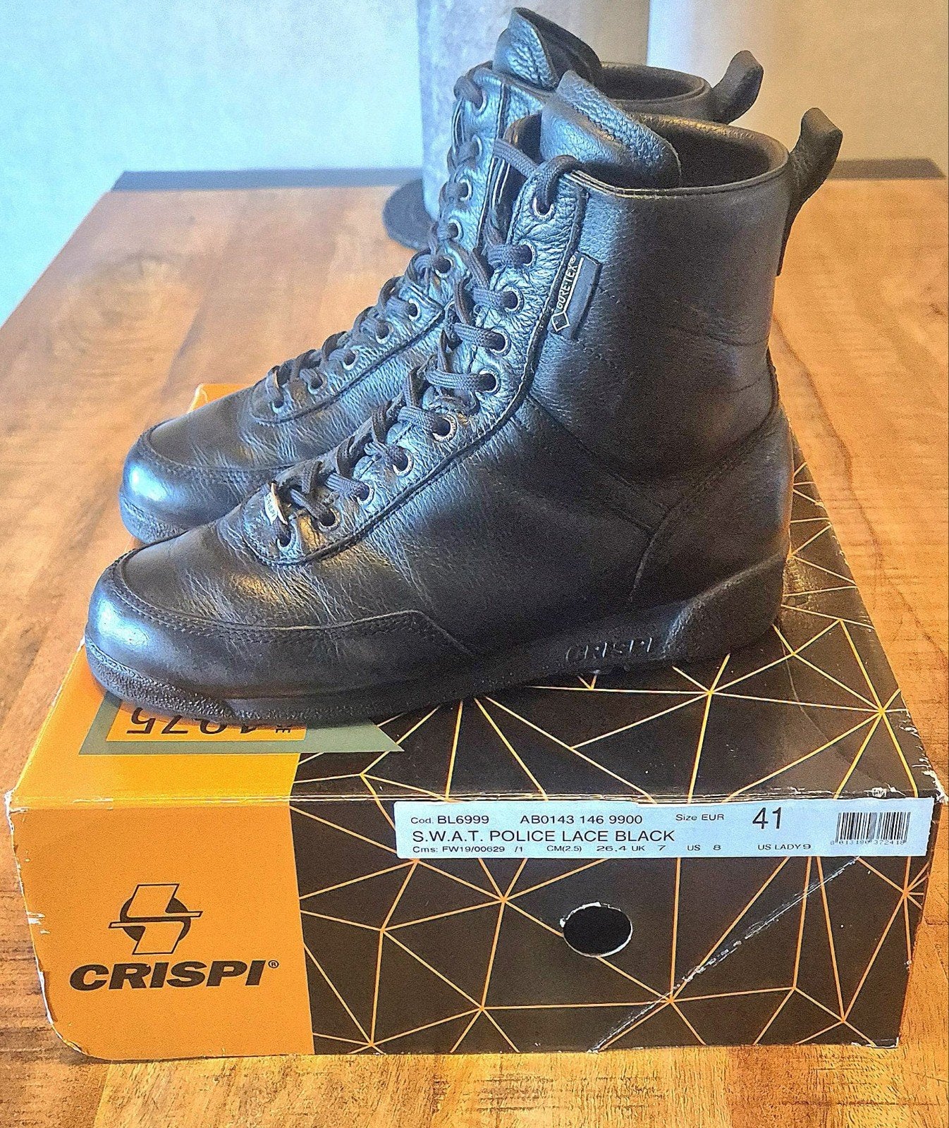 Crispi S.W.A.T. Police Lace Black Laarzen Maat 41, Kleding | Dames, Crispi, Zwart, Lage of Enkellaarzen, Ophalen of Verzenden