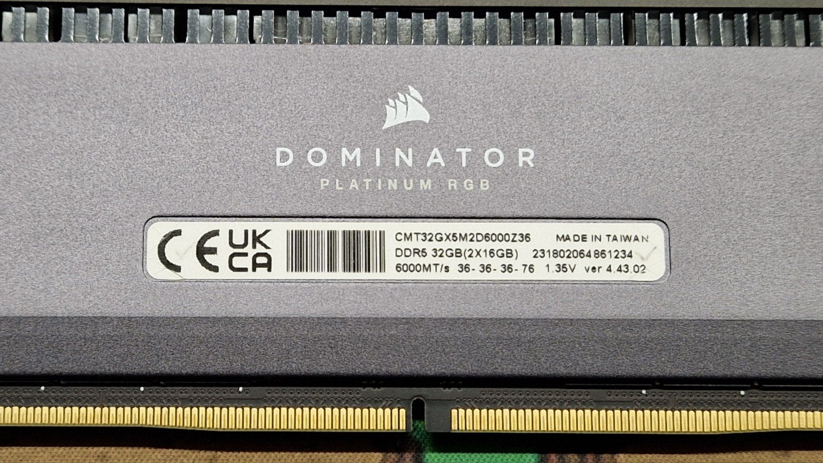Foto 5 van Corsair Dominator Platinum RGB DDR5 32GB 6000MT/s CL36