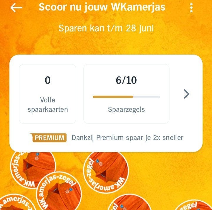 6 Wk kamerjaszegels a.h, Albert Heijn, Ophalen