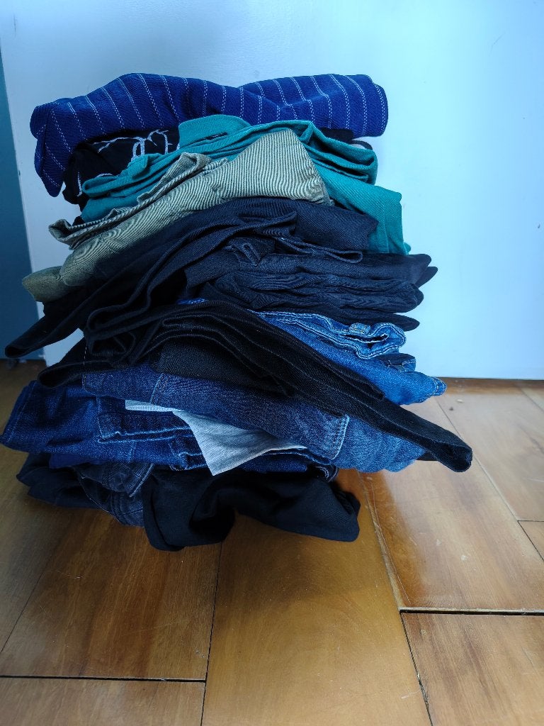 Grote stapel positiekleding L/XL, Ophalen, Overige typen, Meerkleurig, Maat 42/44 (L)
