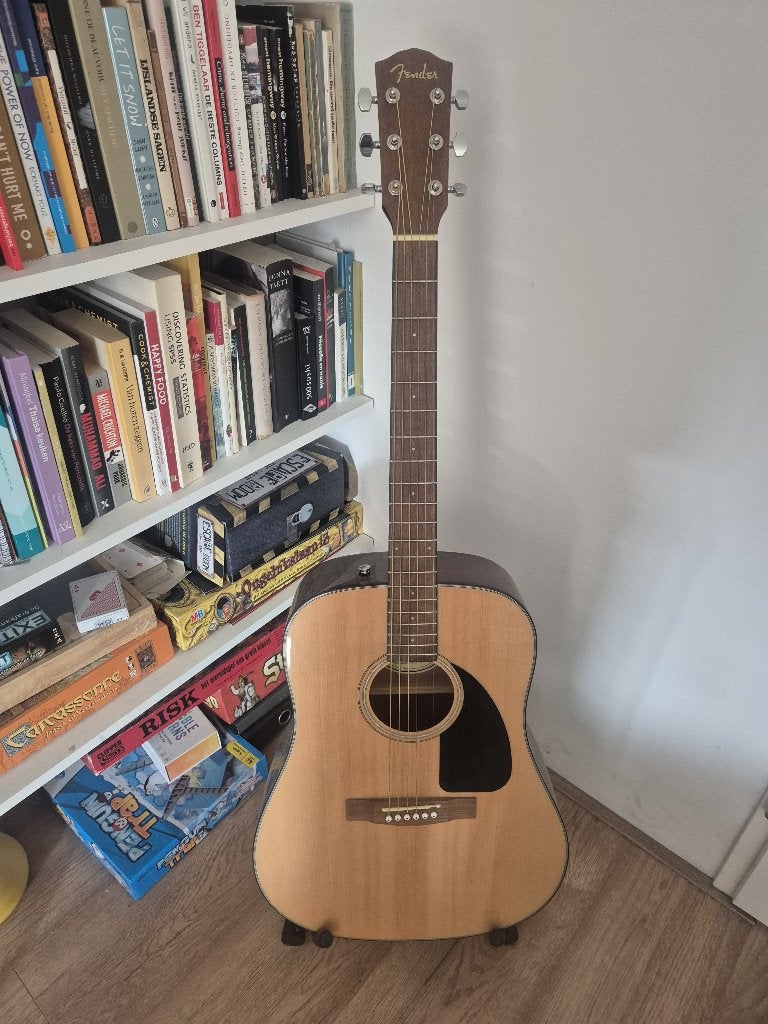 Fender CD-60 V3 - Gitaar - Akoestisch (incl. Standaard), Ophalen, Zo goed als nieuw, Klassieke of Spaanse gitaar