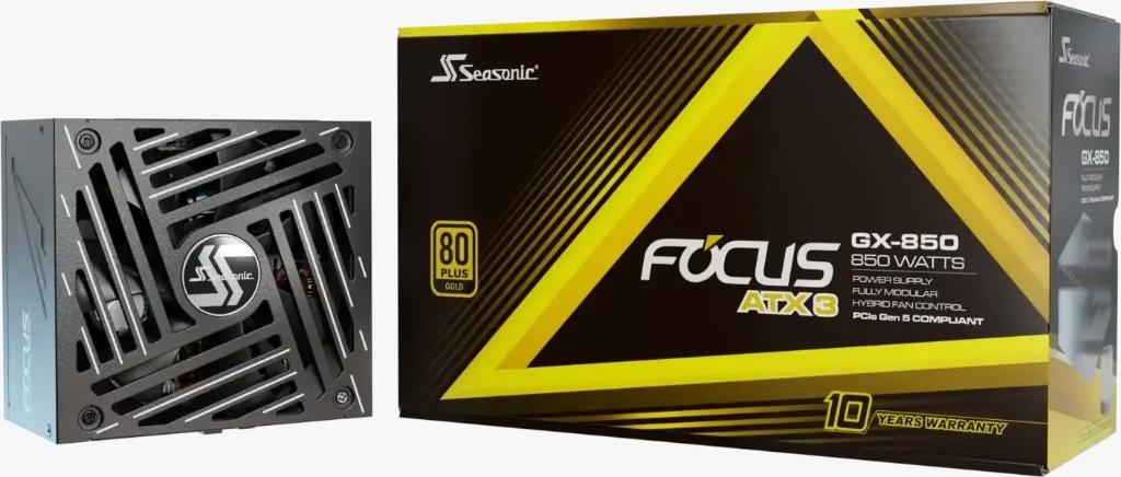 Seasonic FOCUS GX ATX 3 (2024) 850W Voeding, Ophalen of Verzenden, Zo goed als nieuw