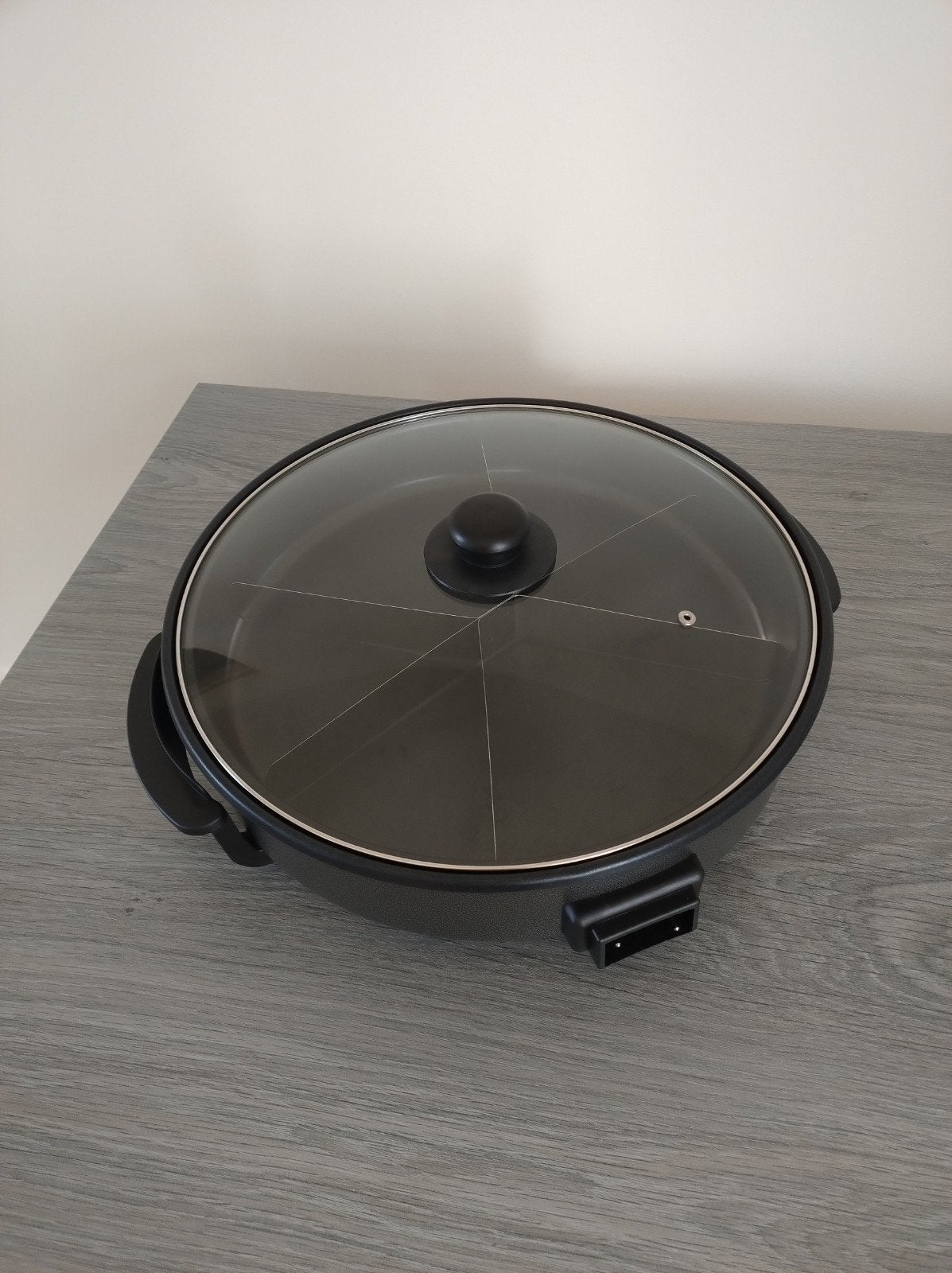 CaterTech elektrische snackpan XL  met 6 vakken en deksel, Witgoed en Apparatuur, Ophalen, Nieuw, 4 t/m 7 personen