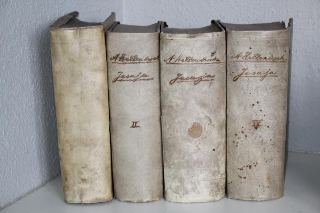 Abraham Hellenbroek - Evangelische Jesaja (half) perkament, Ophalen of Verzenden