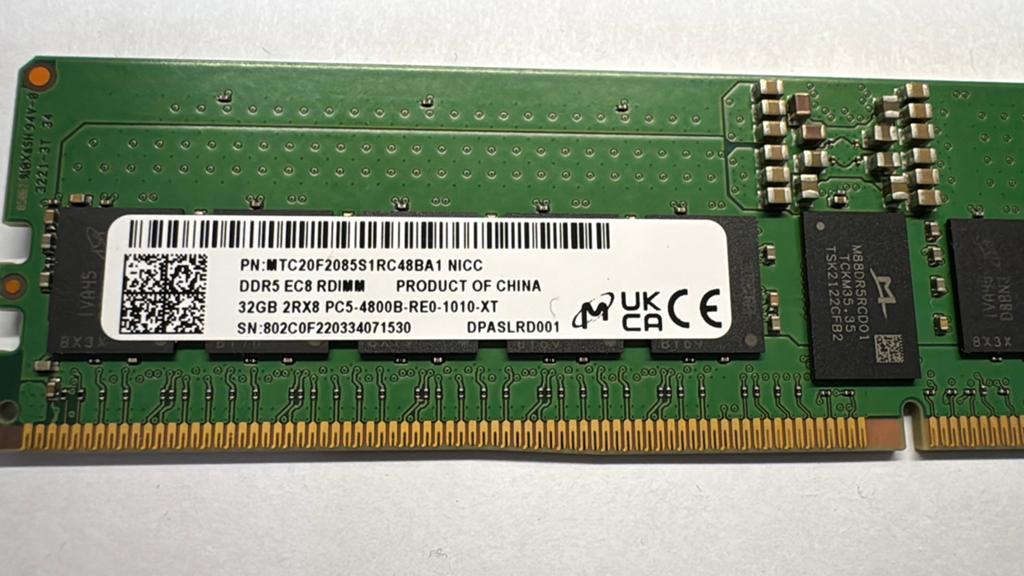 DDR5 server memory 32GB -4800, Computers en Software, RAM geheugen, 32 GB, Ophalen of Verzenden, Zo goed als nieuw, Desktop