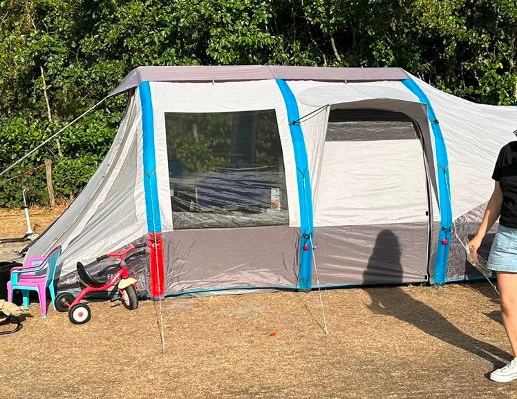 Quechua Air Seconds Family 6.3 XL Opblaasbare Tent, Ophalen, Zo goed als nieuw, Tot en met 6