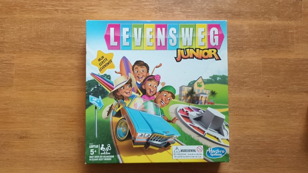 Levensweg Junior bordspel, Drie of vier spelers, Ophalen of Verzenden, Gebruikt, Hasbro