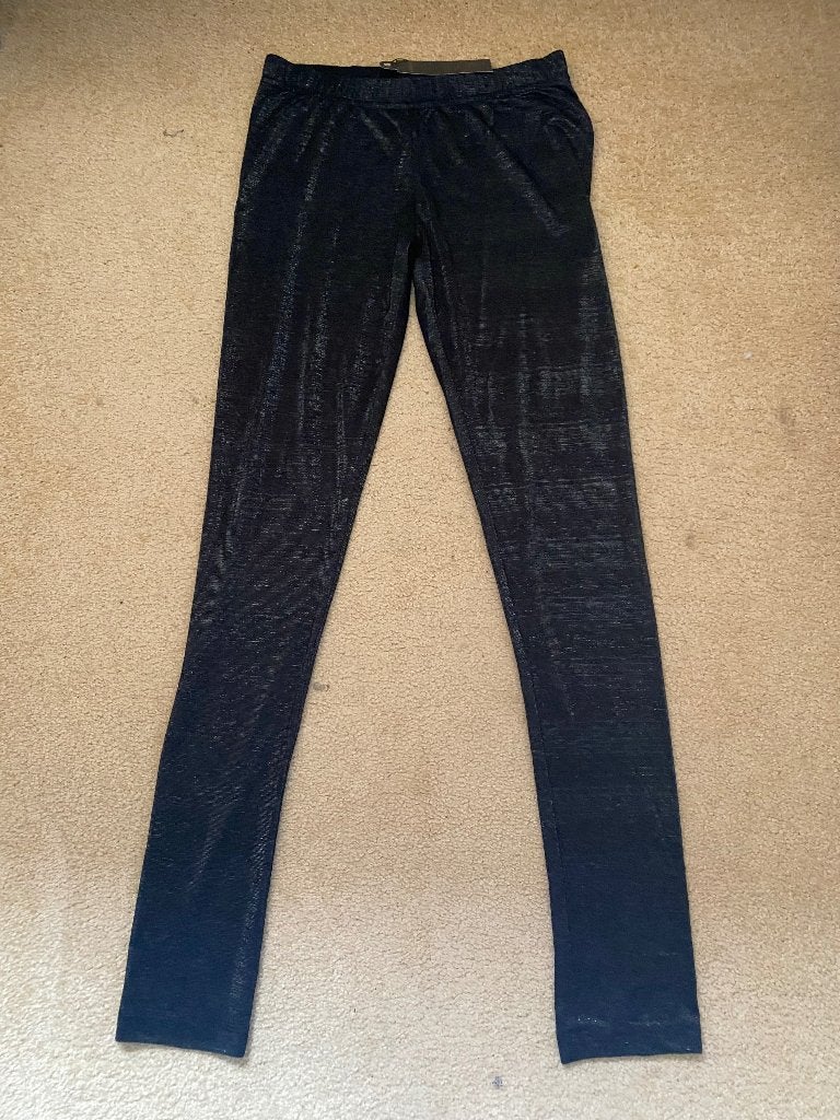 nieuw zwarte glimmende legging Pieces, Legging, Zwart, Nieuw, Maat 40/42 (M)