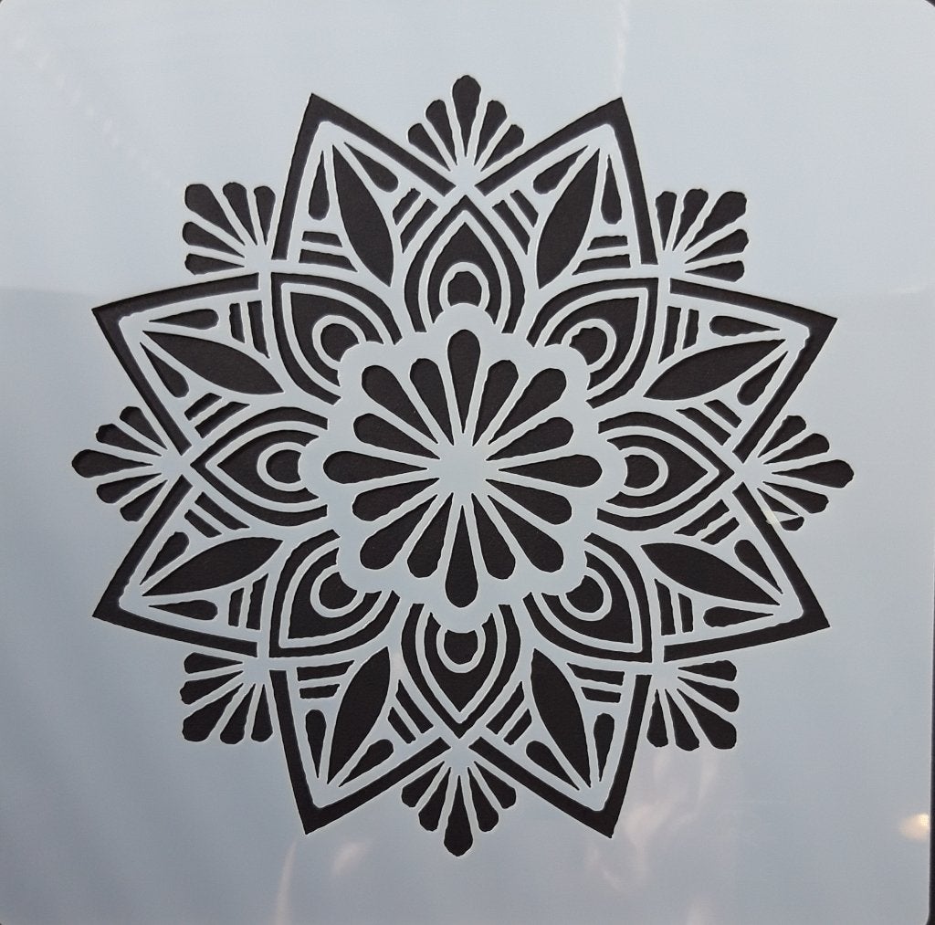 Hobby Stencil Mandala 06 - Nieuw 20x20 cm, Overige typen, Onbekend, Nieuw, Ophalen of Verzenden