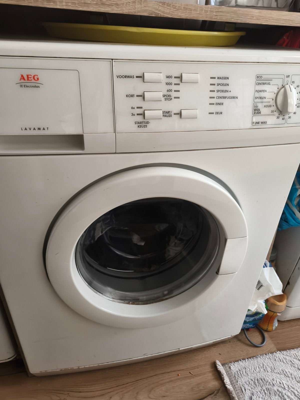 wasmachine aeg, Ophalen of Verzenden, Gebruikt, 1200 tot 1600 toeren