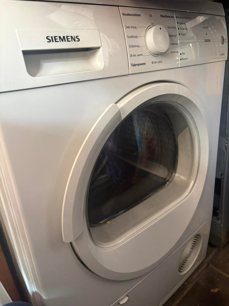 Siemens droger wit, Witgoed en Apparatuur, Wasdrogers, Ophalen, 6 tot 8 kg, Zo goed als nieuw, 85 tot 90 cm