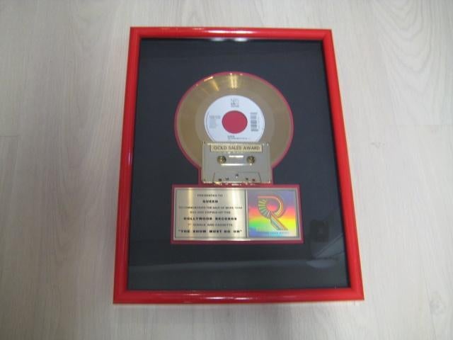 Queen – The show must go on - R.I.A.A. Award – 1992, Ophalen, Zo goed als nieuw, Poster, Artwork of Schilderij