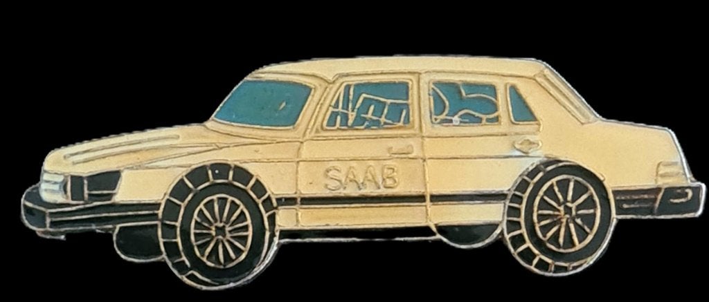 Saab 900 Turbo pin- creme epoxy, Verzenden, Nieuw, Transport, Speldje of Pin