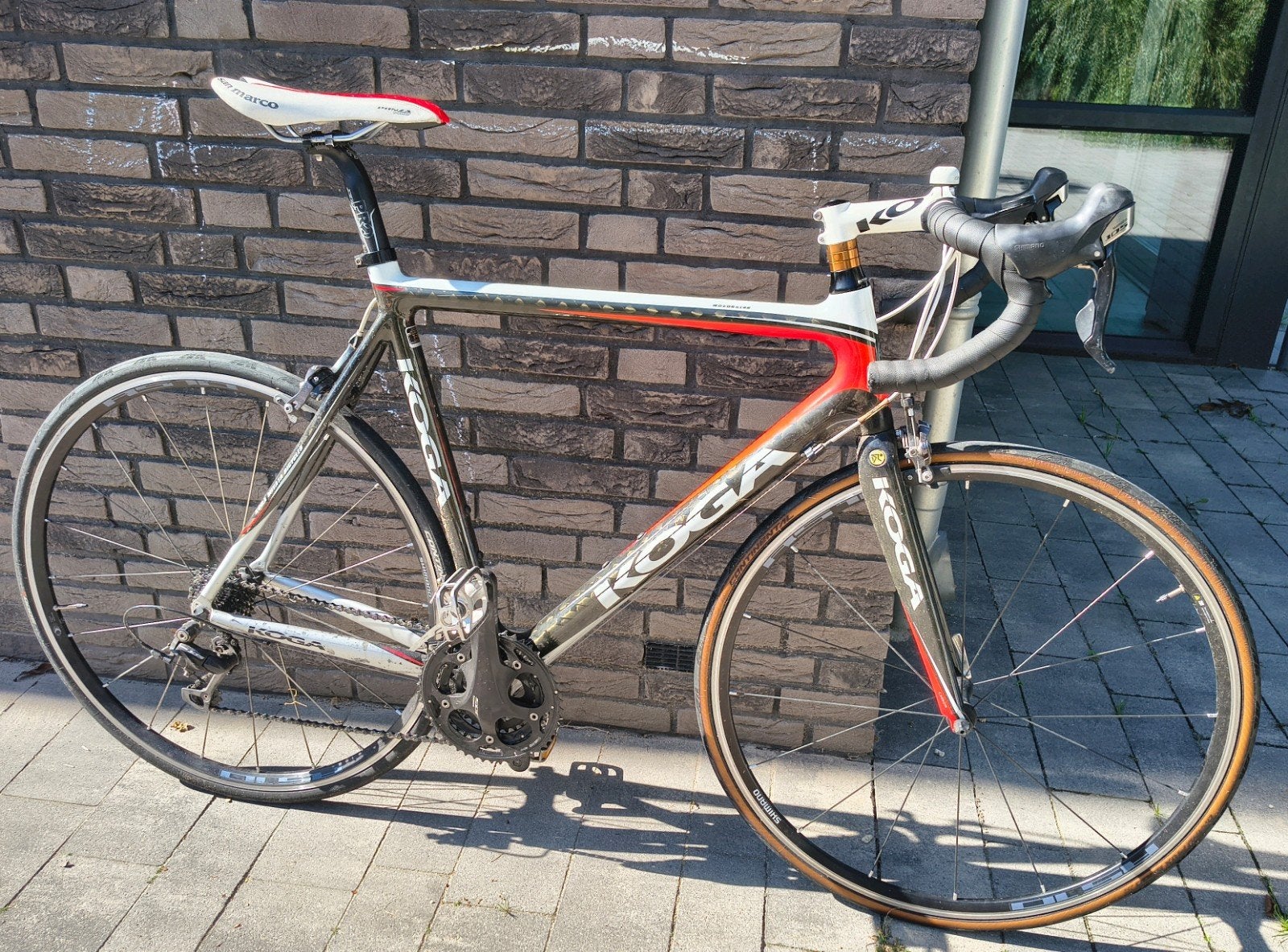Carbon Racefiets 58cm - Koga Roadracer  - Shimano 105, Fietsen en Brommers, Ophalen, 28 inch, Gebruikt, Carbon