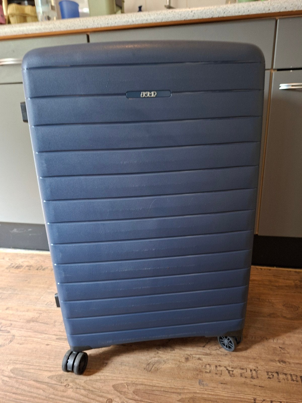 Grote Jump reiskoffer - Donkerblauw - 77x49x30 cm, Ophalen, Blauw, Zo goed als nieuw, 60 tot 80 cm