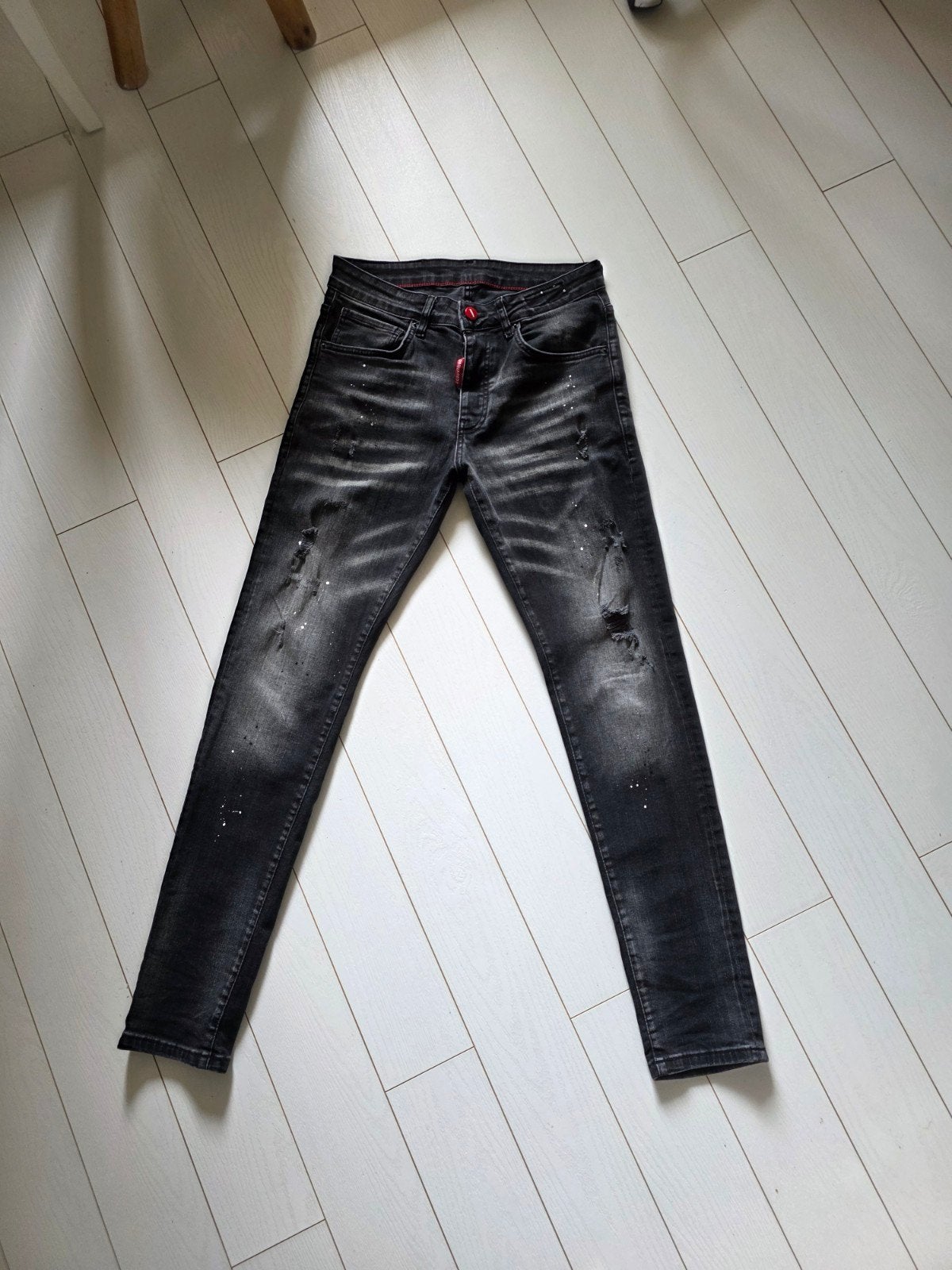 Dsquared2 ICON Jeans – W29 L34 – Zwart/Grijs – In Zeer Goede, Ophalen of Verzenden, Zo goed als nieuw, W32 (confectie 46) of kleiner