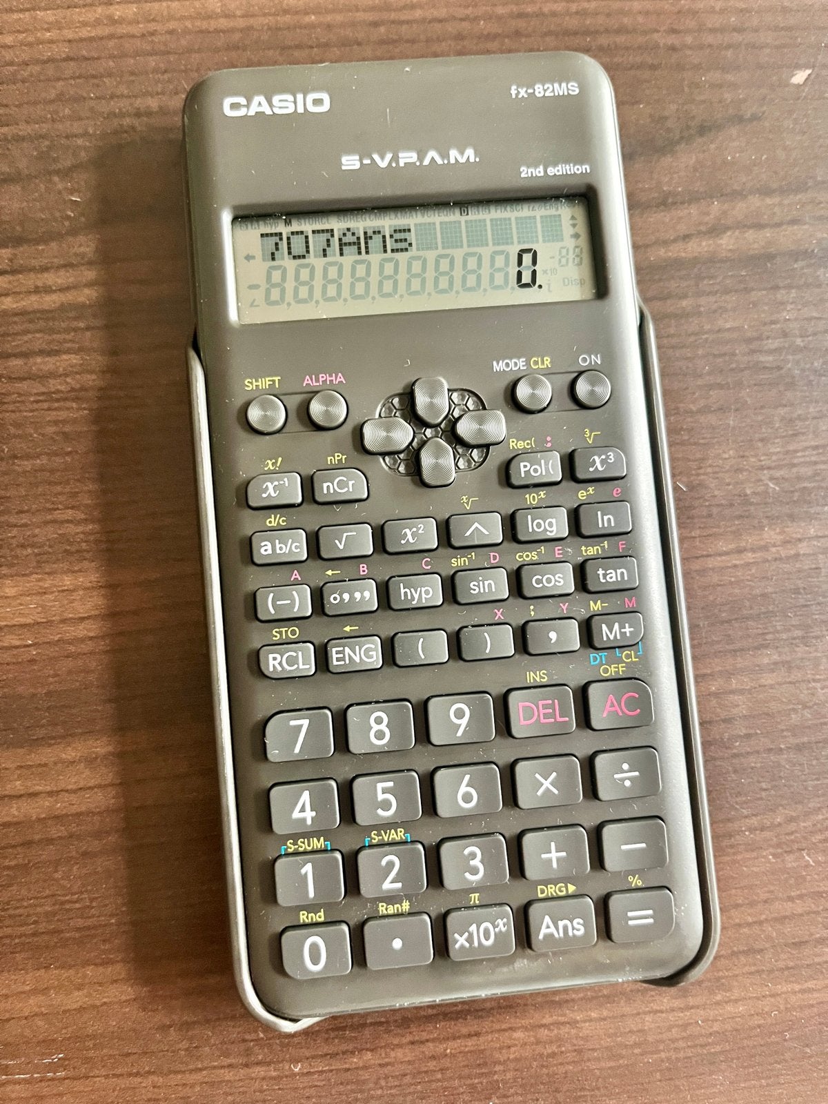 Casio fx-82MS 2nd edition rekenmachine, Diversen, Ophalen of Verzenden, Gebruikt